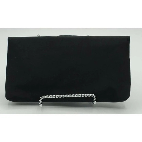 Mad Style Black Flower Fabric Clutch by Hancock - Picture 2 of 6